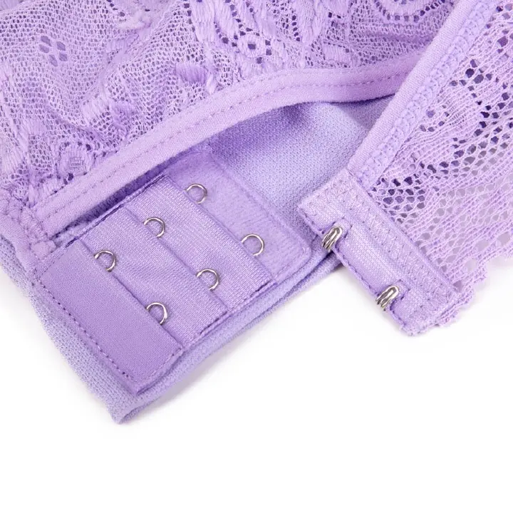 8Colors Sports Bra Large Size Seamless Adjustment Underwear Cross Side Buckle Wireless Lace