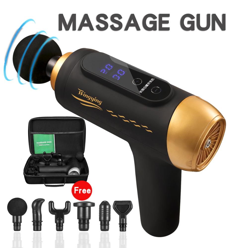 Massage Gun Muscle Massager Vibration Fascial Gun Fitness Noise Reduction Design For Male Female