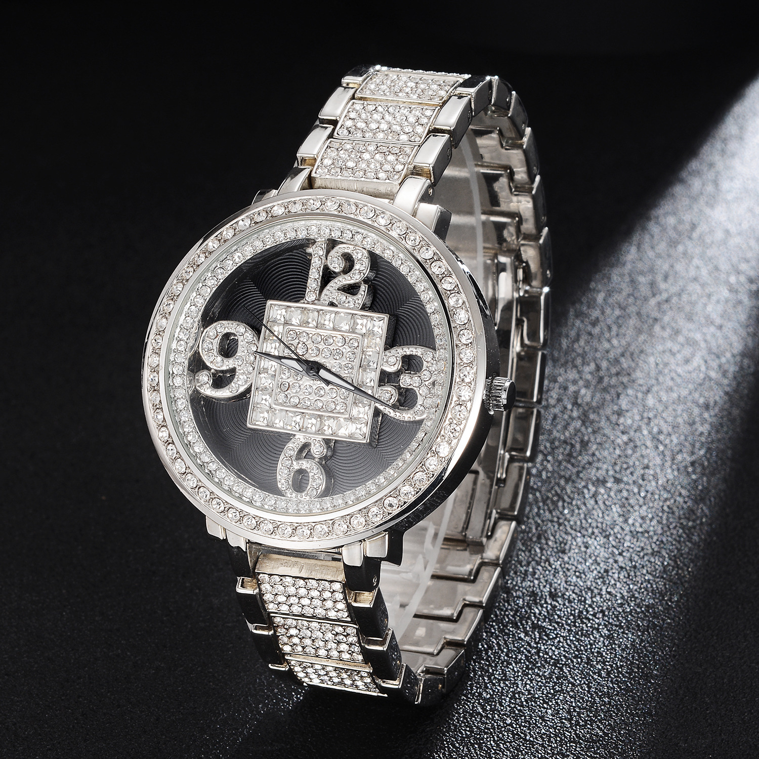 Hip Hop Iced Out Watches Luxury Mens Date Quartz Wrist With Micropave CZ Alloy For Women Men Jewelry