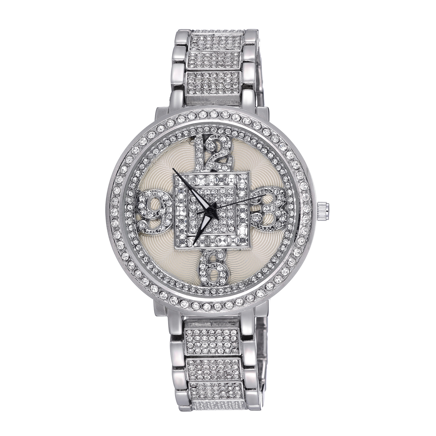 Hip Hop Iced Out Watches Luxury Mens Date Quartz Wrist With Micropave CZ Alloy For Women Men Jewelry