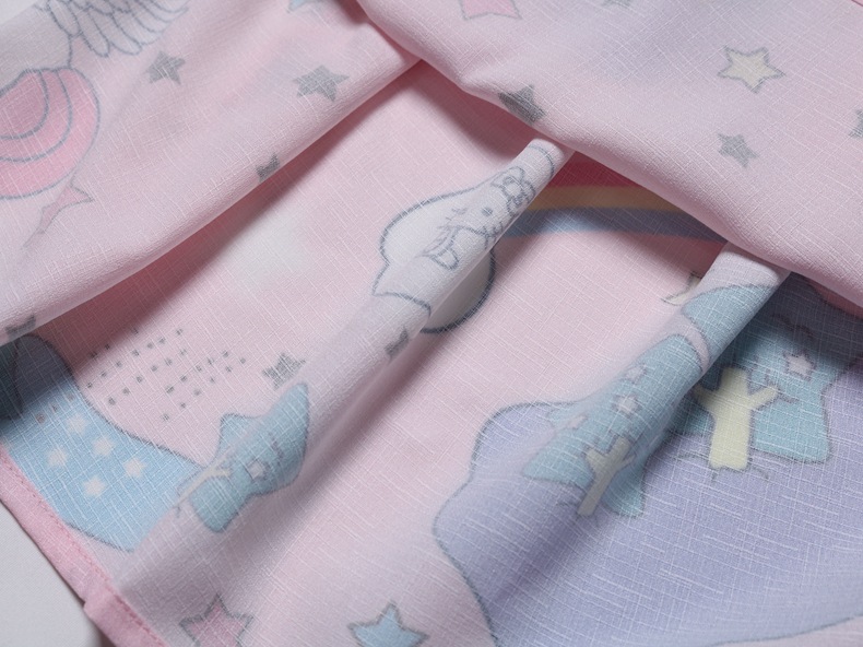 Kids Dress Girls Loose Dress Unicorn Sleeveless Party Children&apos;s Ruffle Skirt for 3-10 Years Old