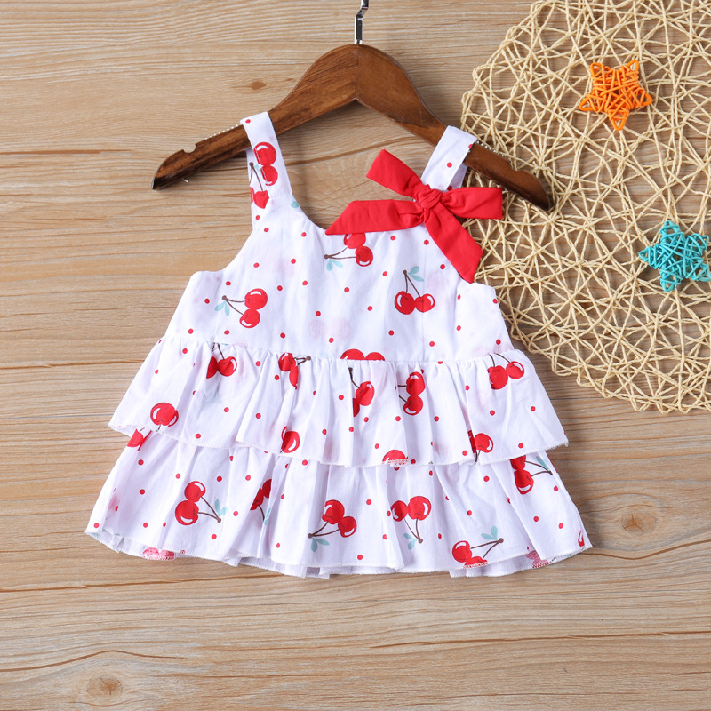 2 Colors Baby Toddler Polka Dots Strappy Top Solid Shorts Set Summer Girls Chiffon Casual Suit Set