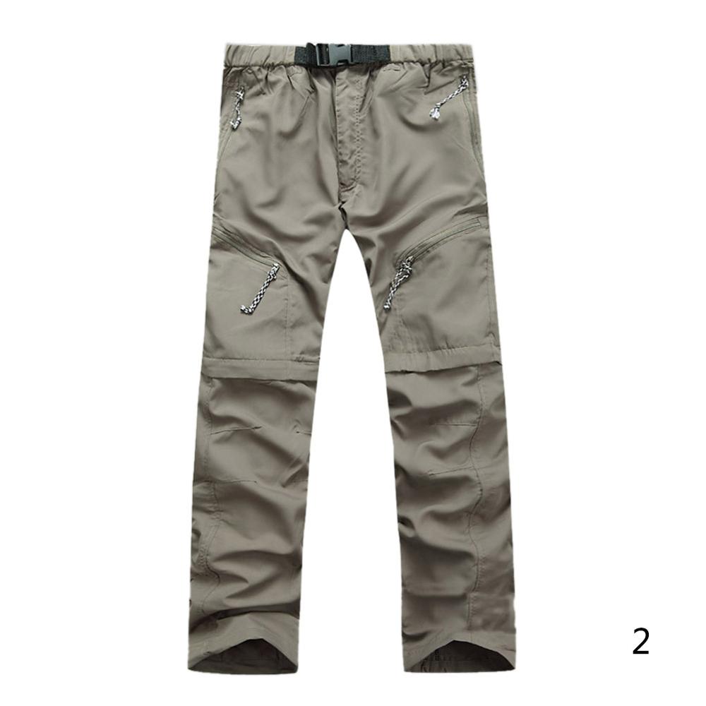 Febelle Men Summer Military Quick Drying Pants Camouflage Cargo Thin Hike Climb Removable Trousers