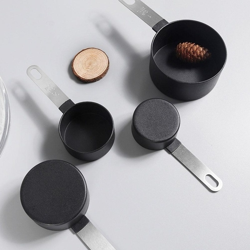 8Pcs Stainless Steel Measuring Cups Spoons Large Small Kitchen Baking Cooking Tools Set
