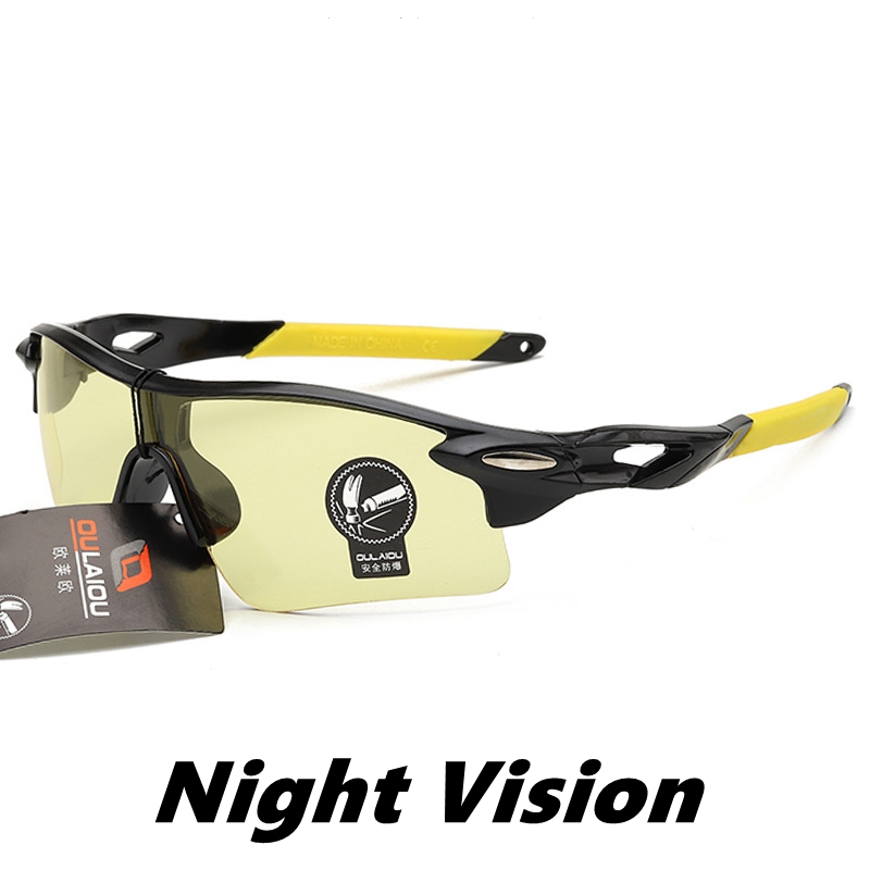 2PCS Polarized Night Driving Glasses For Men Anti Glare Safety HD Night Vision Square  Eyewears