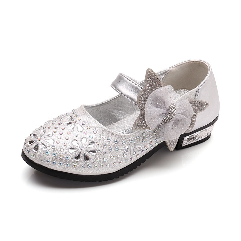 Children's Shoes Girls Princess Party Kids Leather Shoes Princess Shoes Girls Kids Dress Diamond