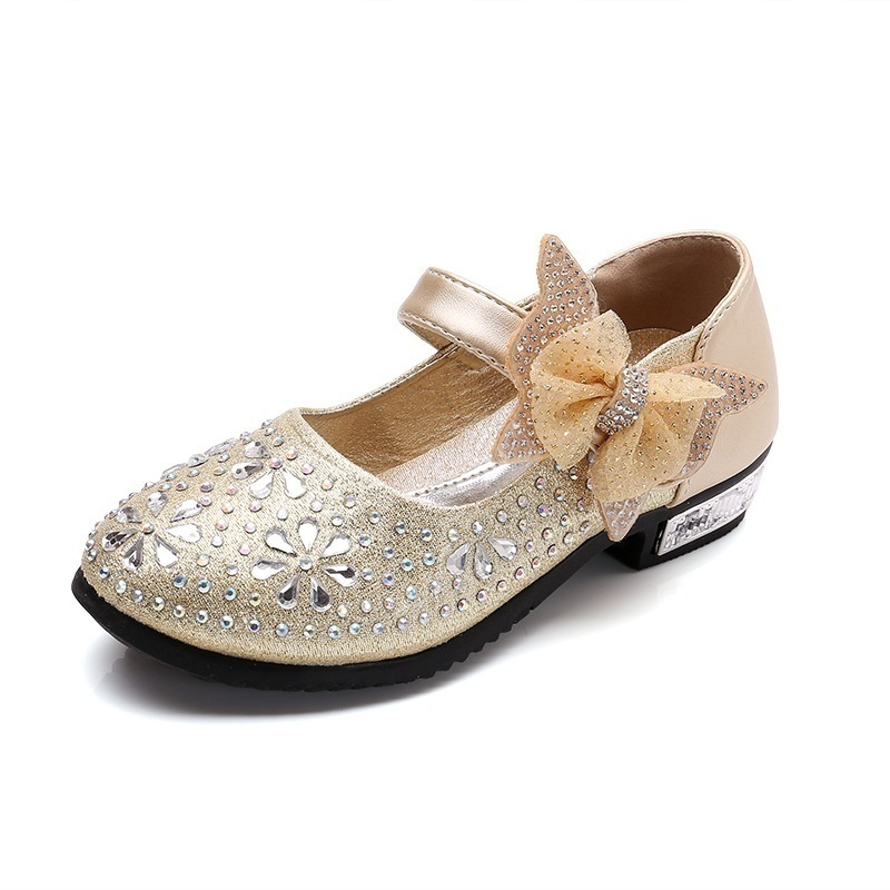 Children's Shoes Girls Princess Party Kids Leather Shoes Princess Shoes Girls Kids Dress Diamond