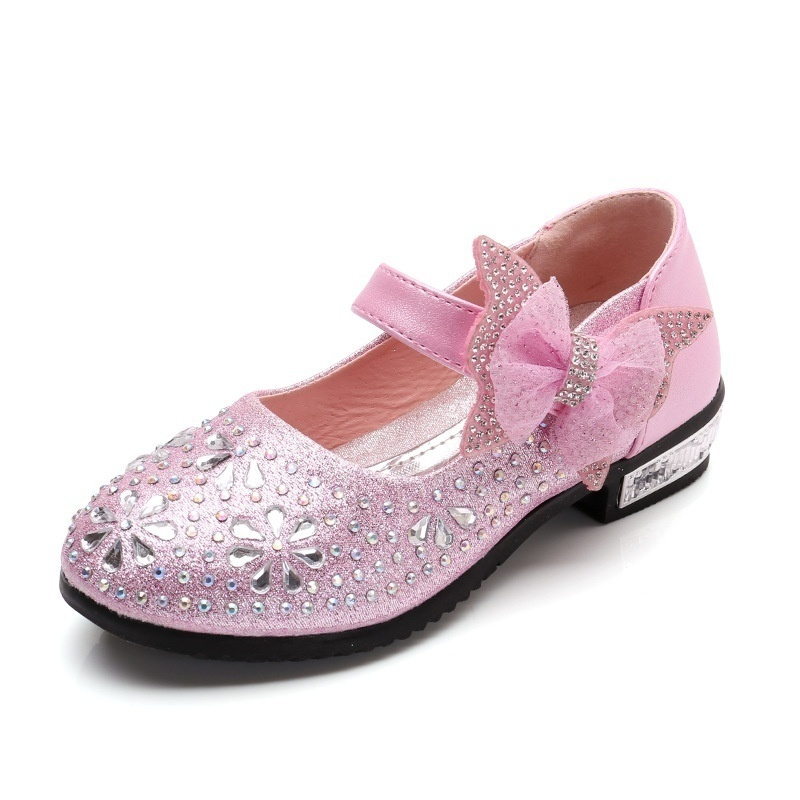 Children's Shoes Girls Princess Party Kids Leather Shoes Princess Shoes Girls Kids Dress Diamond