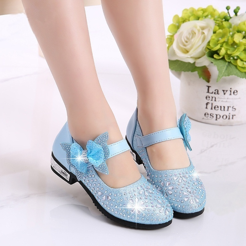 Children's Shoes Girls Princess Party Kids Leather Shoes Princess Shoes Girls Kids Dress Diamond