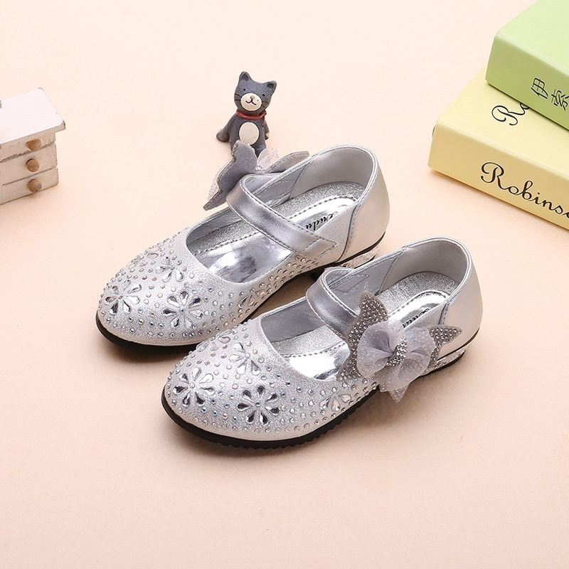 Children's Shoes Girls Princess Party Kids Leather Shoes Princess Shoes Girls Kids Dress Diamond