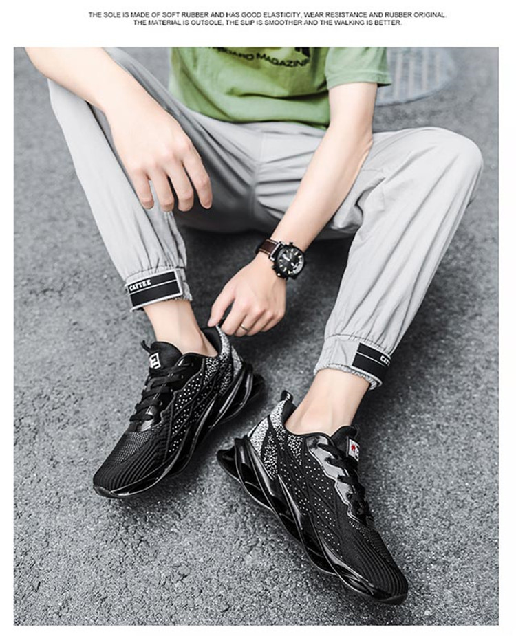 Men&apos;s Sports Shoes Leisure Breathable Outdoor Running Mesh Shoes Students Fashion Sneakers