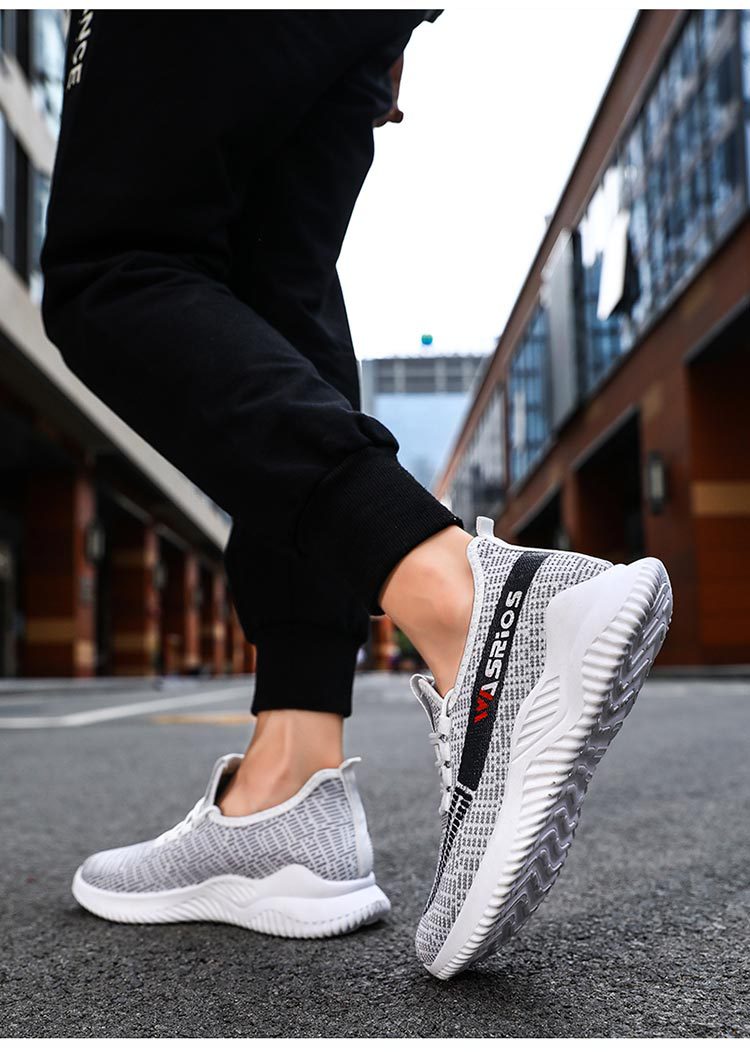 Mens Running Shoes Breathable Lightweight Shockproof Casual Walking Shoes Fashion Sports Sneakers