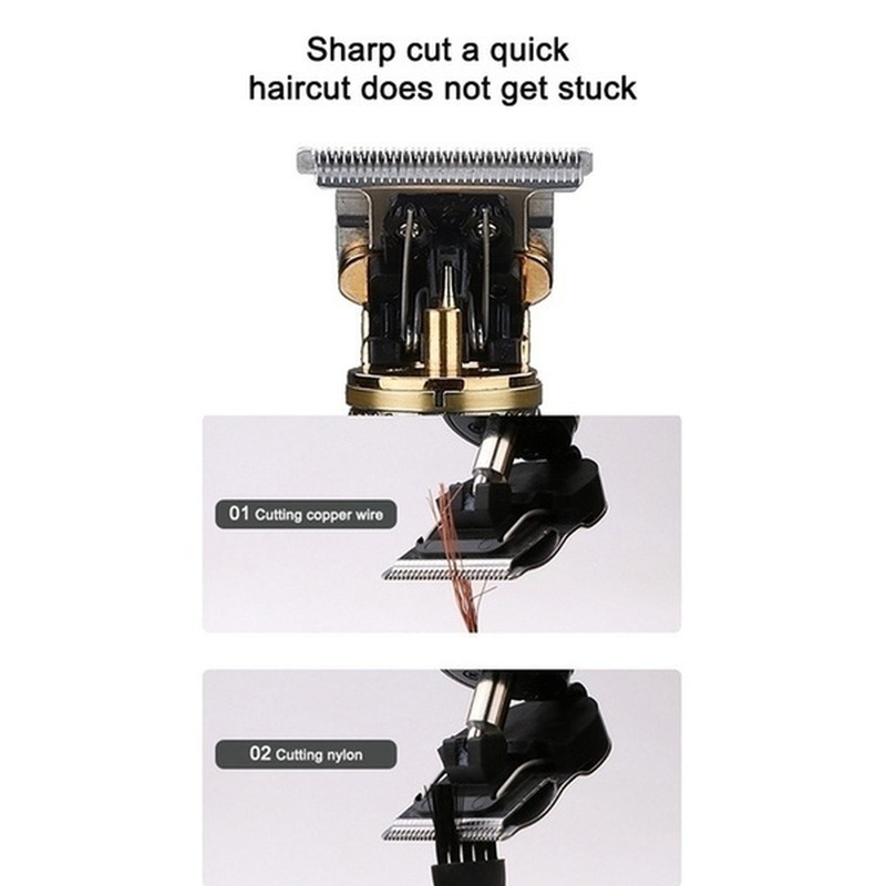 USB Charging Digital Display Baldhead Shaver Barbershop Electric Hair Clipper With 4 Limit Comb