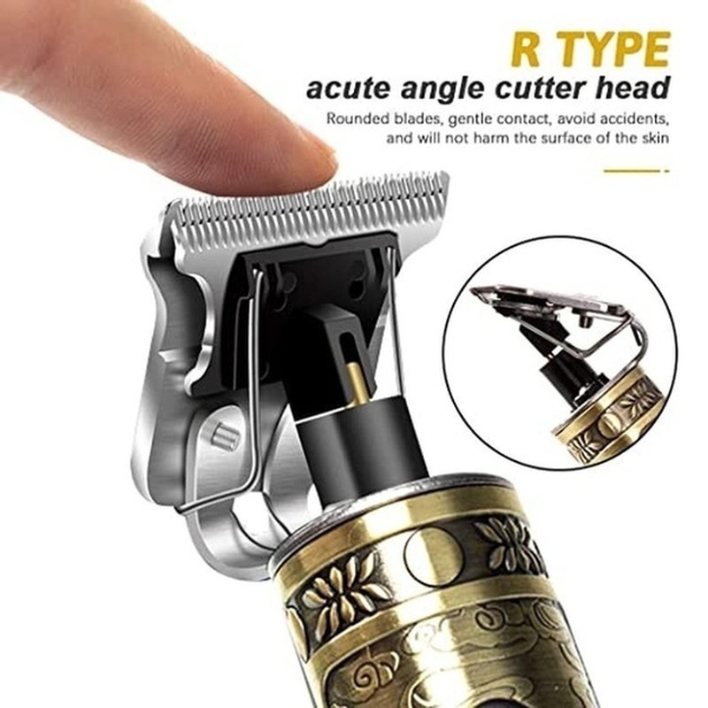 USB Charging Digital Display Baldhead Shaver Barbershop Electric Hair Clipper With 4 Limit Comb