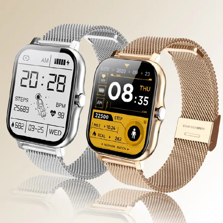 【Free Gift】Women Smart Watch Men 1.69" Color Screen Full touch Bluetooth Call Smart Bracelet Life Waterproof Fitness Tracker Ladies Health Bracelets Relogio Smartwatch