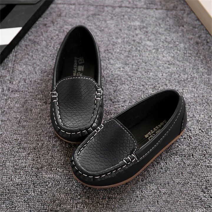 Girls Boys Children Shoes Casual Leather Shoes Lightweight Flat Peas Shoes