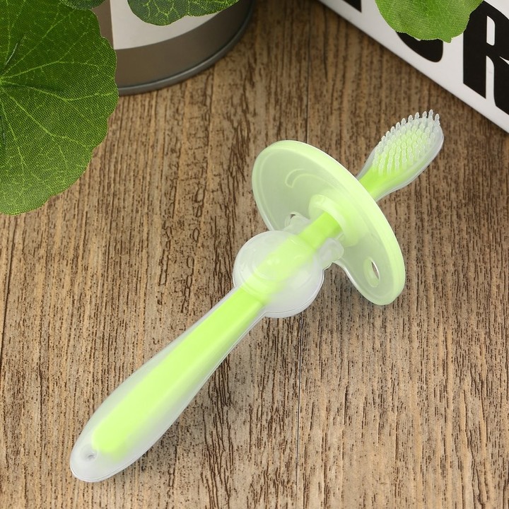 Soft Silicone Infant Baby Safe Bendable Teether Training Teeth Toothbrush