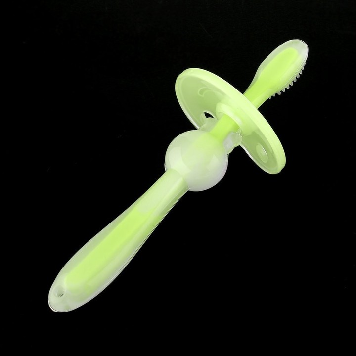 Soft Silicone Infant Baby Safe Bendable Teether Training Teeth Toothbrush