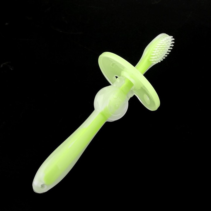 Soft Silicone Infant Baby Safe Bendable Teether Training Teeth Toothbrush