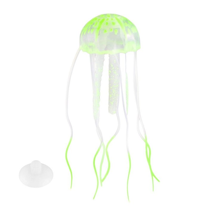 Glowing Effect Artificial Jellyfish Ornament Fish Tank Aquarium Decoration
