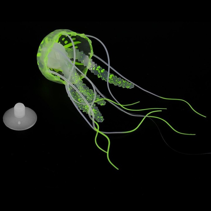 Glowing Effect Artificial Jellyfish Ornament Fish Tank Aquarium Decoration