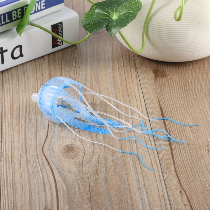 Glowing Effect Artificial Jellyfish Ornament Fish Tank Aquarium Decoration