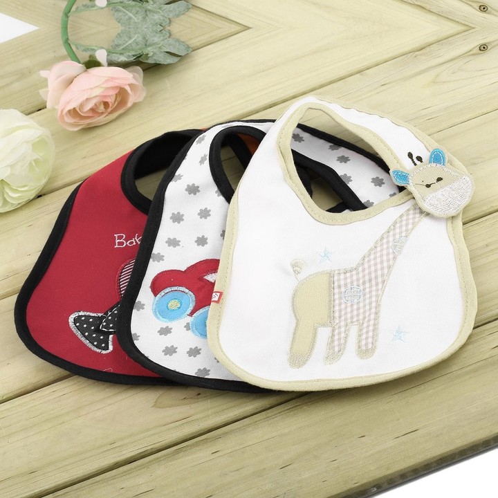 Cartoon Toddler Lunch Bibs Burp Cloths Baby Girl Boy Towel Saliva Waterproof