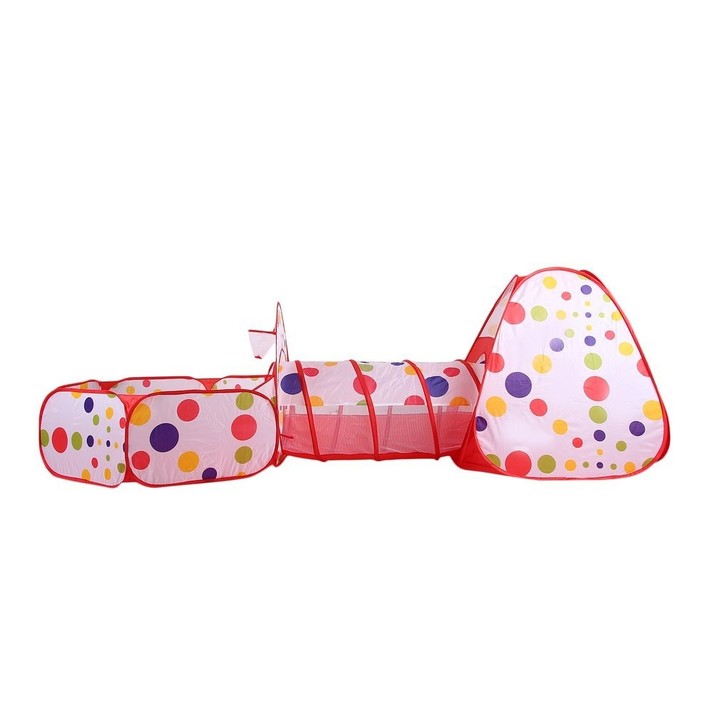 3-In-1 Foldable Pipeline Crawling Field Cartoon Tabernacle Tent For Kids