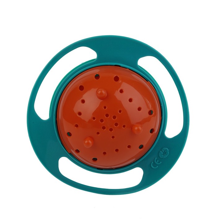 360 Degree Rotation Baby Feeding Dishes Unique Spill-Proof Dishes Gyro Bowl