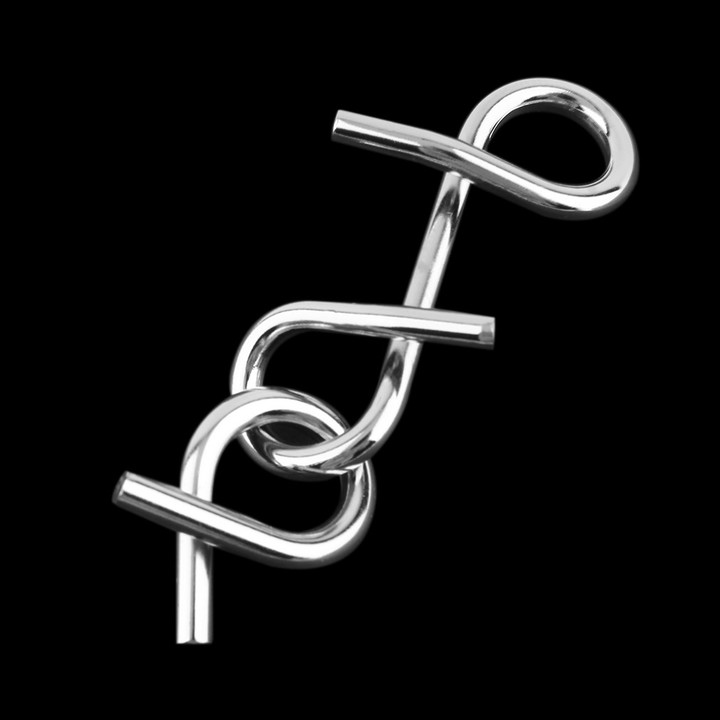 Classic IQ Metal Puzzle Brain Teaser Disentanglement Wire Puzzles Game Toy