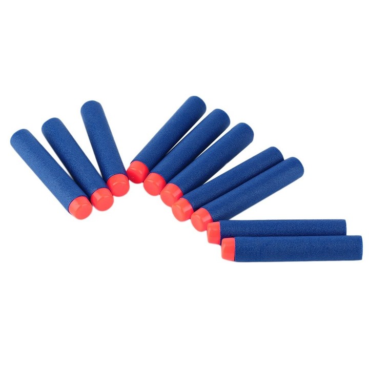 100pcs 72mm Bullet Darts Blasters Kids Toy Gun Bullet EVA Round Head