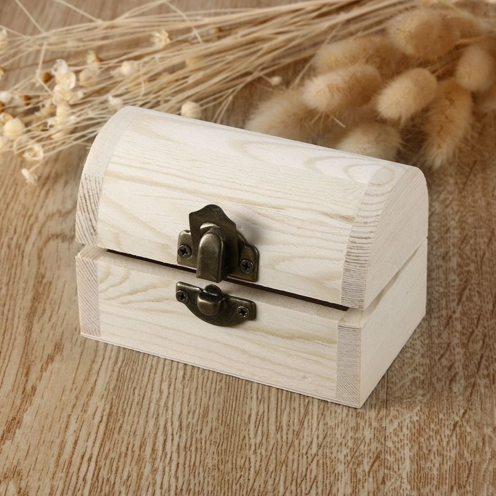 Handiwork Wooden Ingots Jewelry Box Base Art Decor DIY Wood Crafts Collect