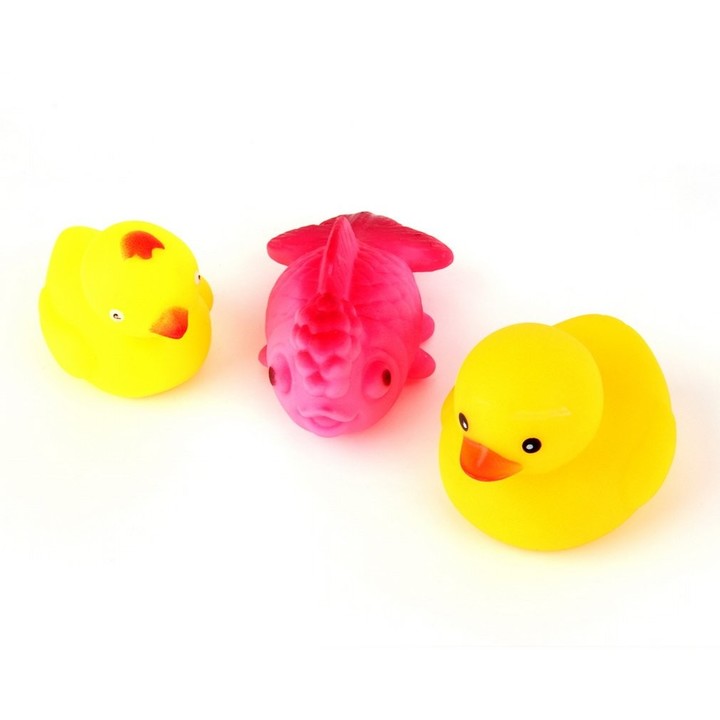 13pcs Different Squeaky Floating Animals Ocean Rubber Baby Bath Bathing Toys