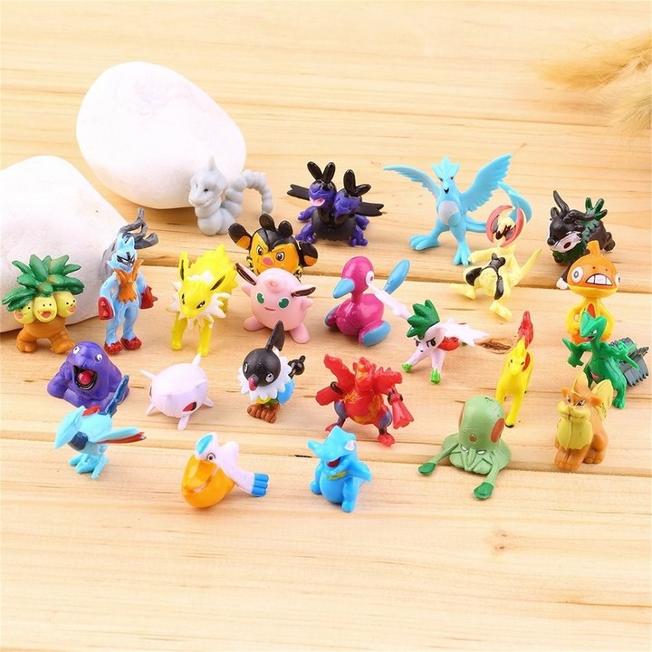 24PCS Cute Lovely Apperance Characters PVC Figures Model Toy Party Kid Gift