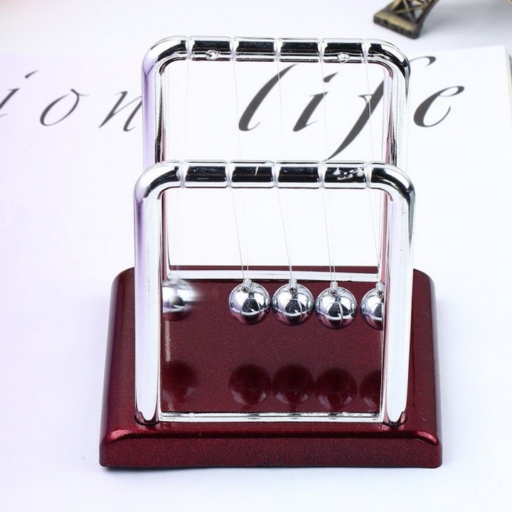 Newton&apos;s Cradle Steel Balance Balls Desk Physics Science Pendulum Desk Toy