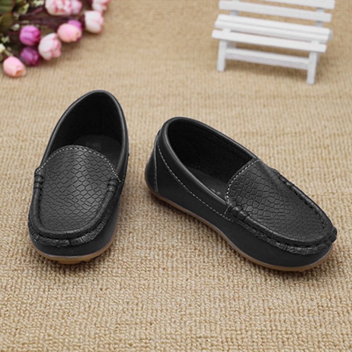 Girls Boys Children Shoes Casual Leather Shoes Lightweight Flat Peas Shoes