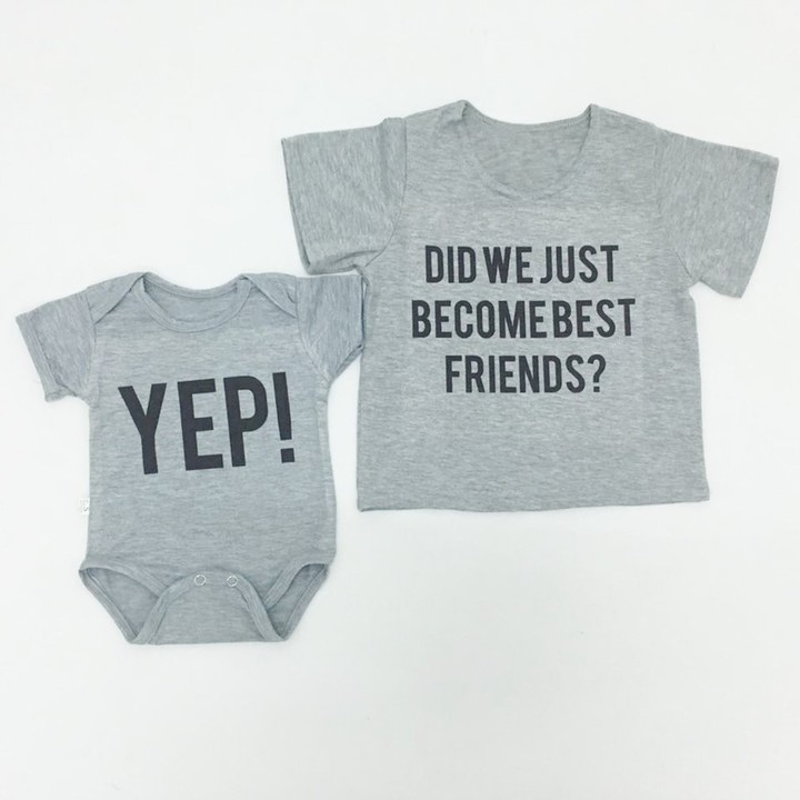 Summer Cotton Baby Short Sleeve Romper YEP Printed Bodysuit Boy Girl Pullover