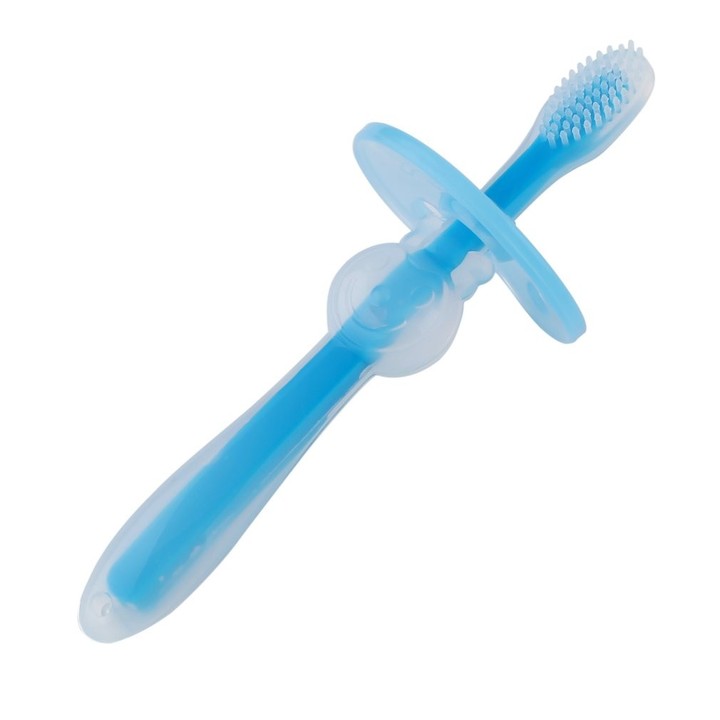 Soft Silicone Infant Baby Safe Bendable Teether Training Teeth Toothbrush