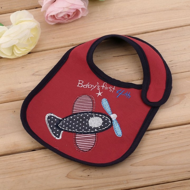 Cartoon Toddler Lunch Bibs Burp Cloths Baby Girl Boy Towel Saliva Waterproof