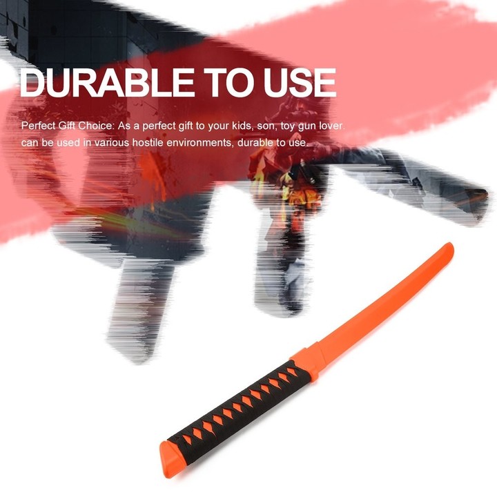 Worker PU Samurai Sword with Soft Knifepoint for Safety Fit for NERF Toy Gun