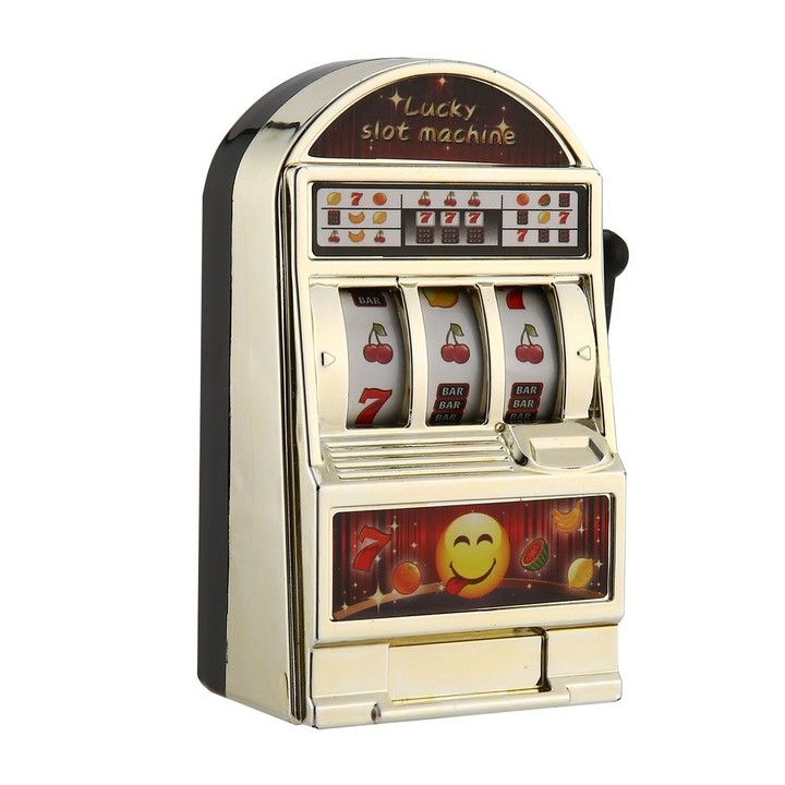 Children&apos; s Slot Machine Mini Toy Lucky Birthday Gift Kids Safe New 1Piece