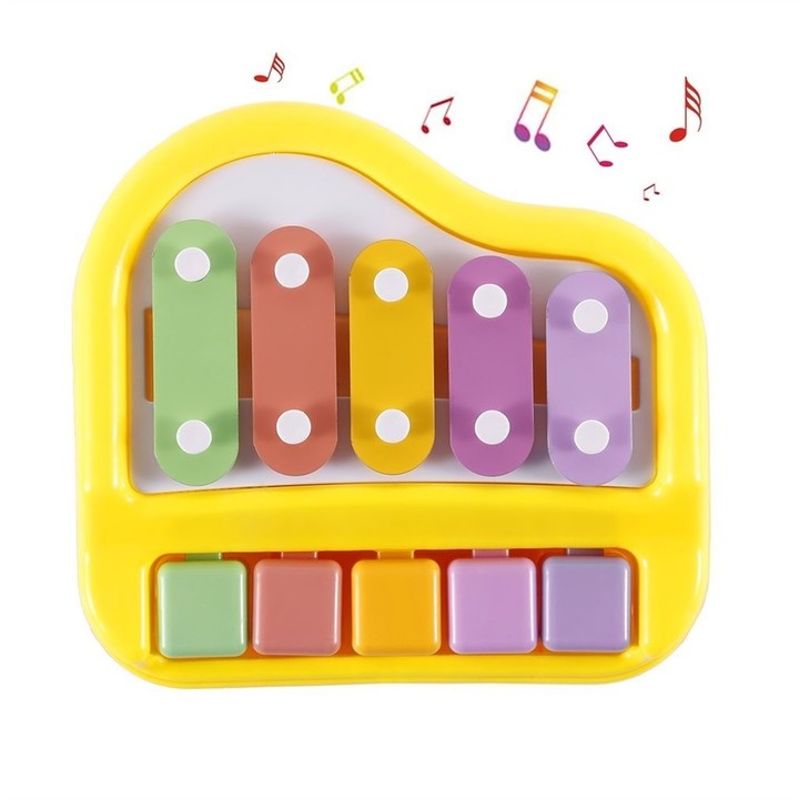 Musical Toy Educational Piano Music Toy with Two Piano Sticks for Baby Kids