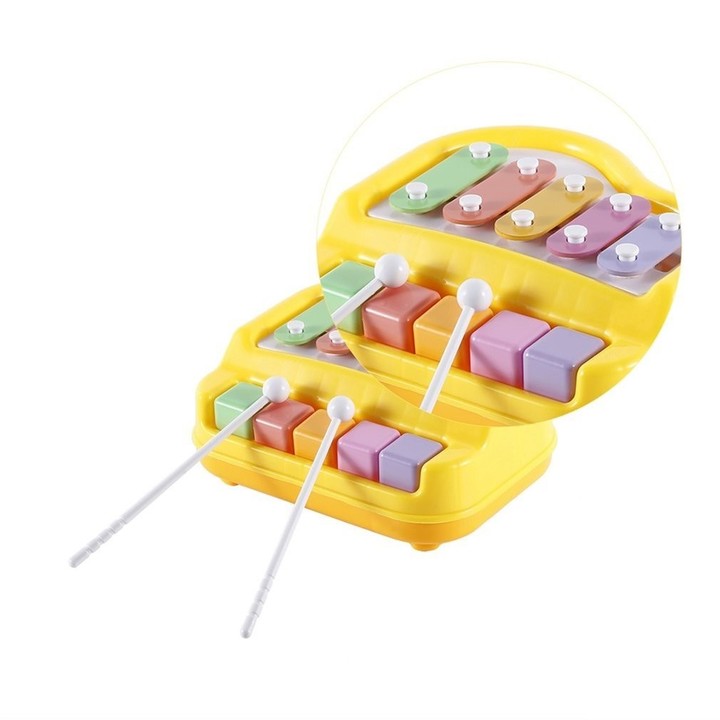 Musical Toy Educational Piano Music Toy with Two Piano Sticks for Baby Kids
