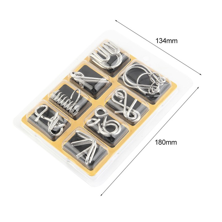 Classic IQ Metal Puzzle Brain Teaser Disentanglement Wire Puzzles Game Toy