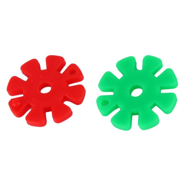 100Pcs Colorful Plastic Snowflake Building Blocks Puzzle Educational Toy