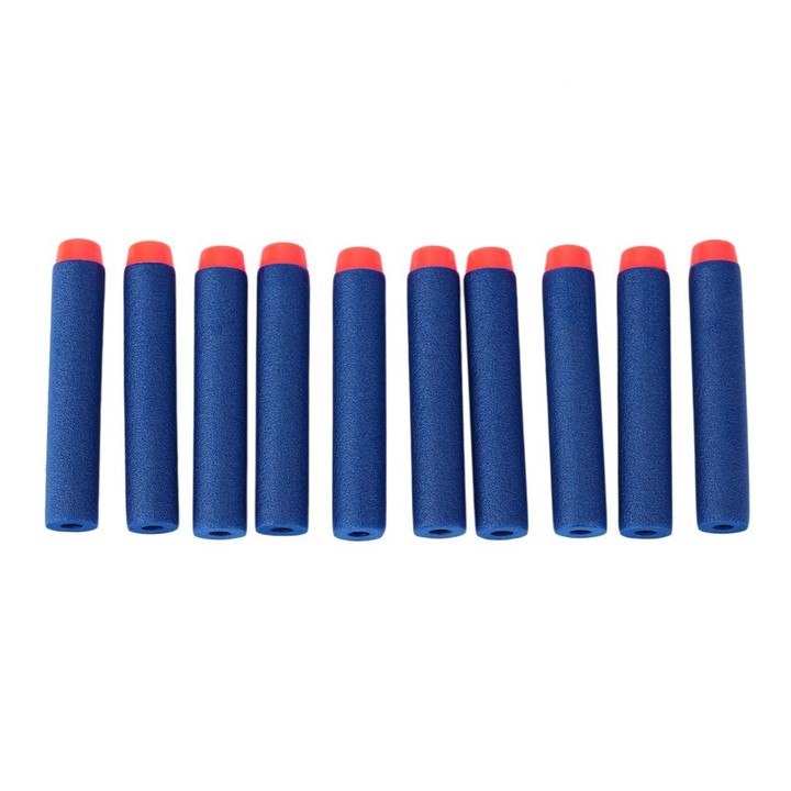 100pcs 72mm Bullet Darts Blasters Kids Toy Gun Bullet EVA Round Head