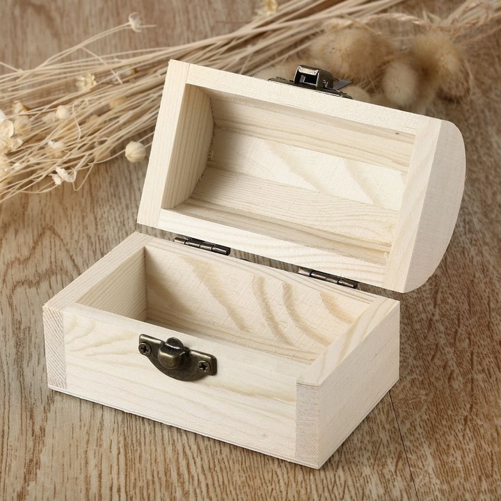 Handiwork Wooden Ingots Jewelry Box Base Art Decor DIY Wood Crafts Collect