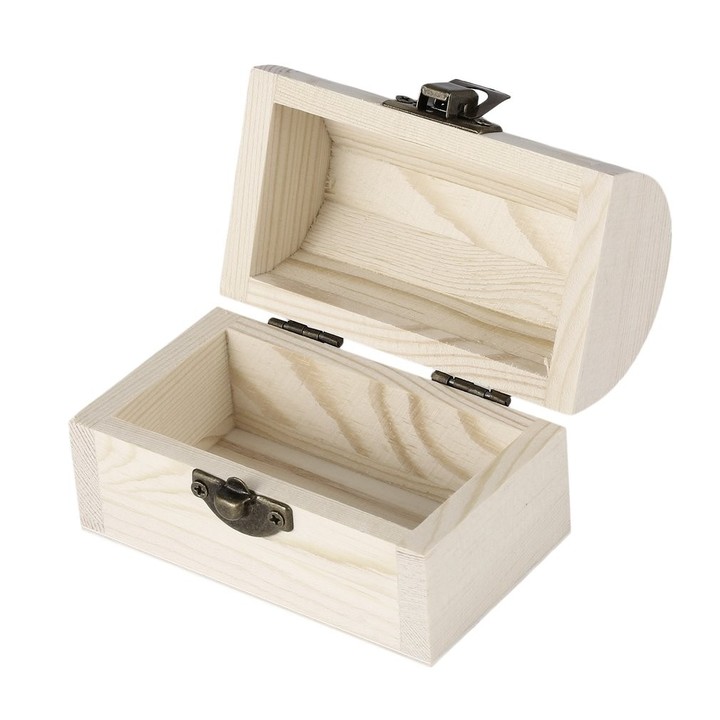 Handiwork Wooden Ingots Jewelry Box Base Art Decor DIY Wood Crafts Collect
