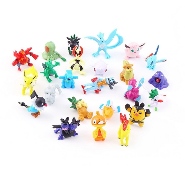 24PCS Cute Lovely Apperance Characters PVC Figures Model Toy Party Kid Gift