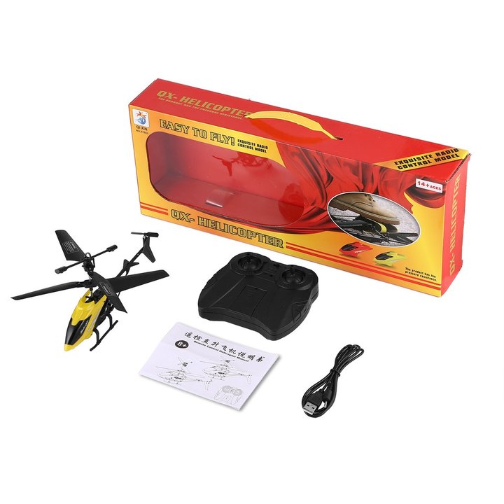 2CH Mini RC Helicopter Toys Remote Control Drone Radio Gyro Kids Toys XY802